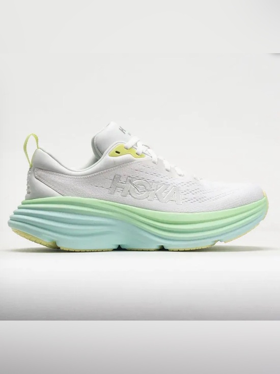 Hoka Shoes - Hoka One One Bondi 8 Blanc De Blanc Sunlit Ocean Women's Running Shoe White Sz 8
